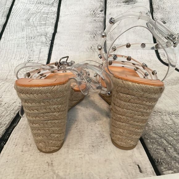 New Dolce Vita Maxton clear studded sandals - Picture 6 of 7